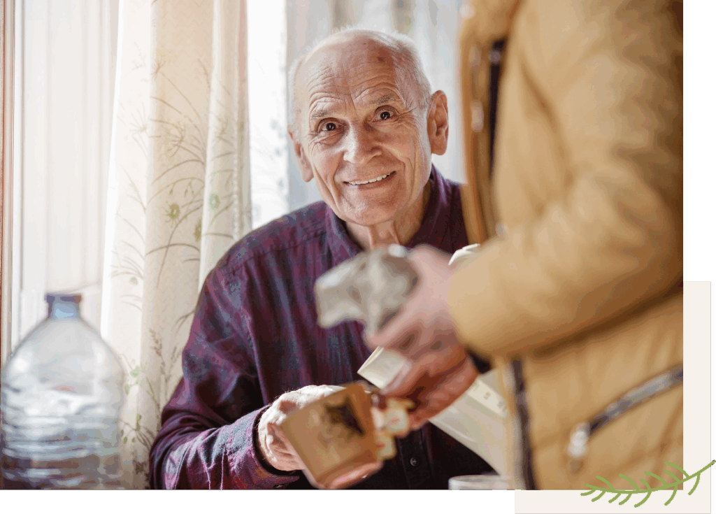 Senior Man Receiving Care