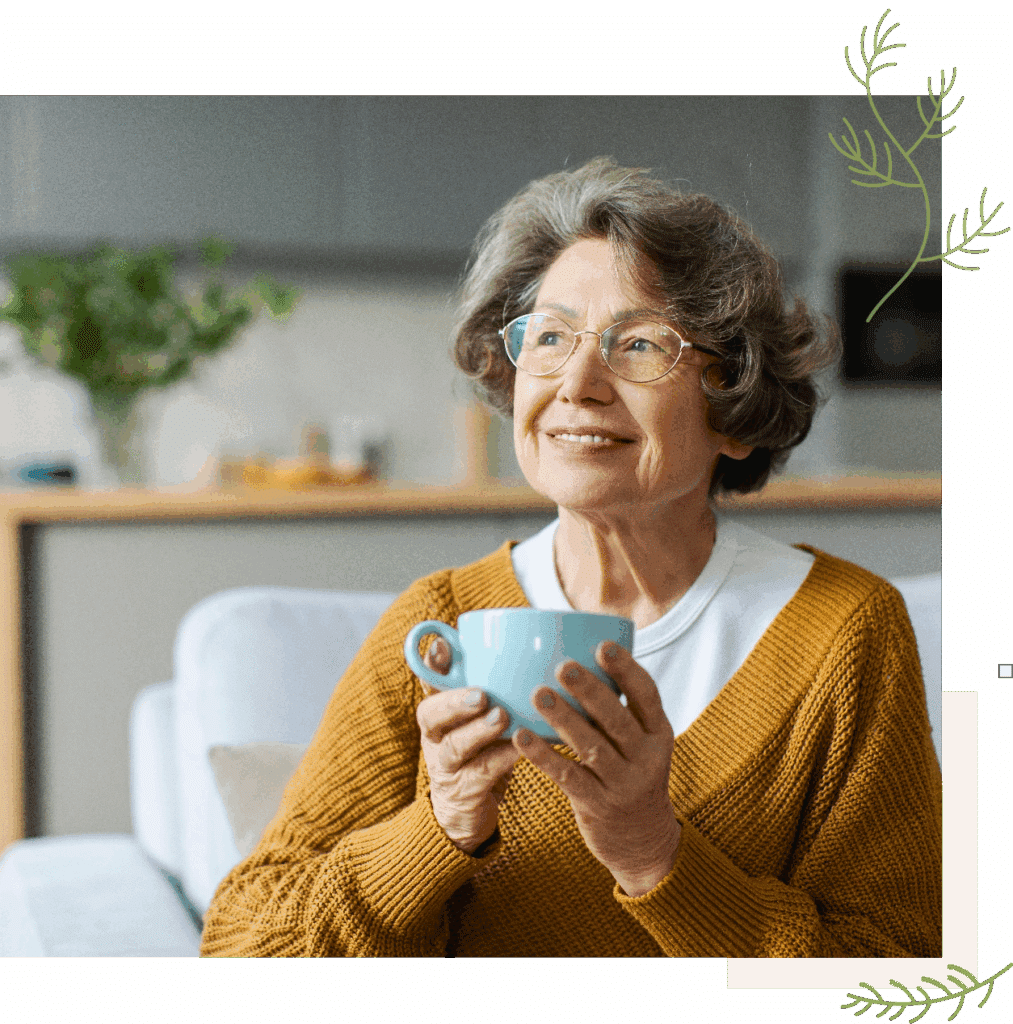 Woman Holding a Coffee Mug